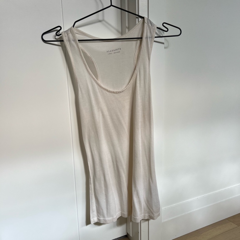 AllSaints Ivory Tank Top XS